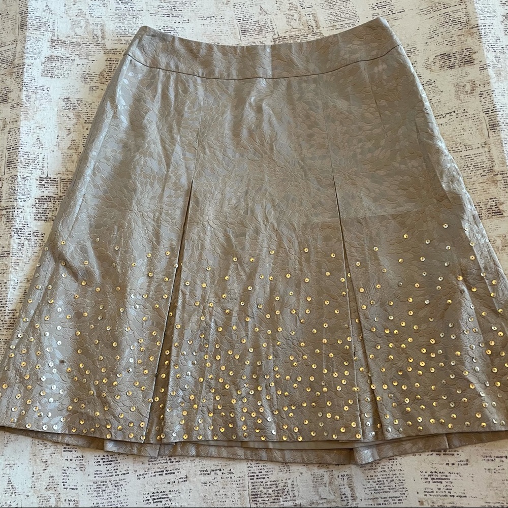 Ann Tylor gold with sequins petite size 2P